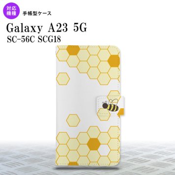 Galaxy A23 GalaxyA23 手帳型スマホケース カバー ハニー クリア 薄黄 2022年 10月発売 nk-004s-a23-dr1689