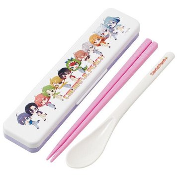 カラフルピーチ 抗菌 音のならないコンビセット 箸18cm スケーター ※送料無料(ポスト投函)