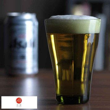 津軽びいどろ ビアグラス セピア 七里長浜の思い出