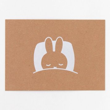 ミッフィー miffy ポストカード（sleep） GREEN FLASH