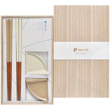【ギフト対応無料】quartet.2PGift BOX Beige/White ※送料無料(北海道・沖縄は除く)