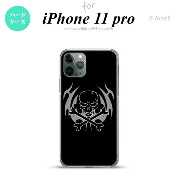 iPhone11Pro iPhone11 Pro スマホケース ハードケース ドクロ 黒 メンズ レディース nk-i11p-514