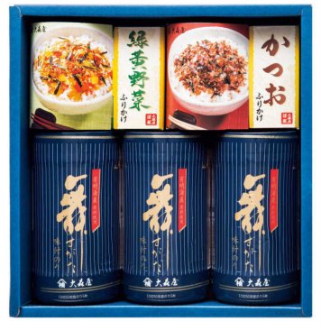大森屋 有明海産卓上味付のり・ふりかけ詰合せ　SE6-295-5 ギフト 贈答品 お中元 内祝 結婚祝い プレゼント 御礼 お誕生日 有明海産原料使用。