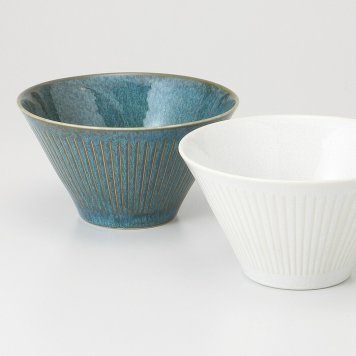 色揆水十草サラダ丼中(ペアー) 陶器 美濃焼 やきものの里から、暮らしを贈ります。　ギフト 食器 セット テーブルウェア