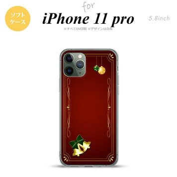 iPhone11Pro iPhone11 Pro スマホケース ソフトケース ベル 赤 メンズ レディース nk-i11p-tp641