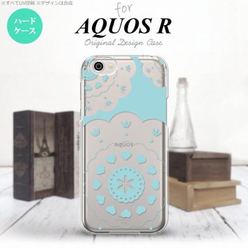 【SH03J】【スマホケース/スマホカバー】【アクオス R】SH03J スマホケース AQUOS R SH-03J カバー アクオス R レース・クリア 緑 nk-sh03j-1483【メール便送料無料】