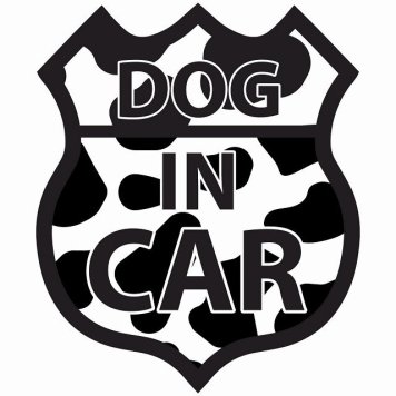 DOG IN CAR ステッカー うし柄 ルート66 愛犬車用グッズ カーステッカー シール sticker 安全対策 あおり運転 かっこいい おしゃれ かわいい 車ステッカー ステッカー 車 サインステッカー ドライブ 防水 屋外 屋内 カーサイン