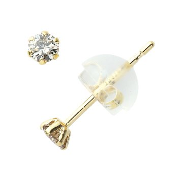 ダイヤモンド ピアス 0.1カラット 0.1ct イエローゴールド 18金 K18 DVTFN10YGD