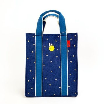 スヌーピー IP. A4パターン Peanuts Moon 紺 バッグ レジャー サマー アウトドア