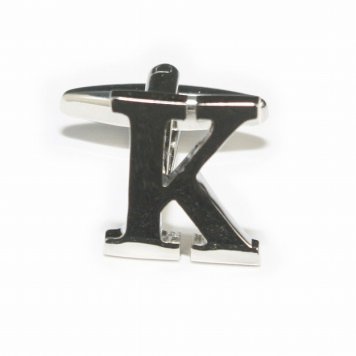 鎌倉カフス工房 アルファベットKカフスボタン（バラ売り）・カフリンクス メンズ  cf317 結婚式 旦那 プレゼント ギフト 彼氏 父の日 誕生日プレゼント