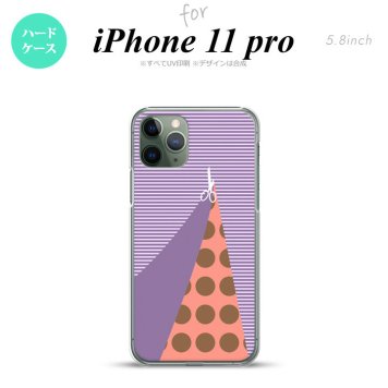 iPhone11Pro iPhone11 Pro スマホケース ハードケース はさみ パープル メンズ レディース nk-i11p-1343
