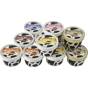 夏の贈り物お中元十勝白い牧場アイスコレクション 十勝ドルチェ プレミアムバニラ（80ml）×3、ストロベリー・クリームチーズ・赤肉メロン（各80ml）×各2、チョコレート・ハスカップ（各80m）×各1