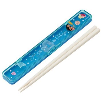 モアナ 抗菌 音のならない箸・箸箱セット 箸18cm スケーター ※送料無料(ポスト投函)