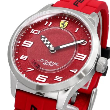 Scuderia Ferrari 腕時計 スクーデリア フェラーリ 時計 ウォッチ ピットレーン PITLANE キッズ ユニセックス レッド 交換ベルト付き 0860016 海外モデル [並行輸入品] 誕生日 プレゼント ギフト 入学祝い 社会人 新生活 母の日 父の日