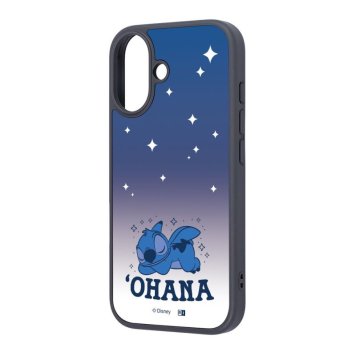 iPhone 17 / ディズニー / maru 衝撃吸収 バンパー ハイブリッドケース / スティッチ_おやすみ ※送料無料(ポスト投函)