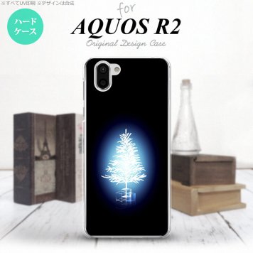 AQUOS R2 アクオス アール2 SH-03K SHV42 専用 スマホケース カバー ハードケース ツリー 青 nk-r2-624[スマホ,スマホケース,スマホカバー,ケース,カバー,ジャケット]