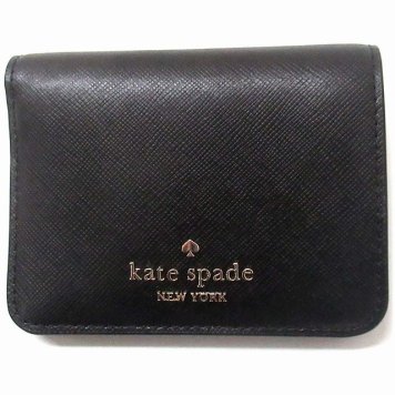 Kate spade ケイトスペード アウトレット 二つ折り財布 スモール バイフォールド ウォレットSpade Wallet  ブラック KC581 001 