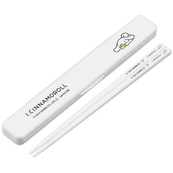 I.CINNAMOROLL (アイシナモロール) 抗菌 音のならない箸・箸箱セット 箸18cm スケーター ※送料無料(ポスト投函)
