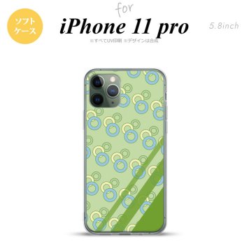 iPhone11Pro iPhone11 Pro スマホケース ソフトケース 丸 緑 メンズ レディース nk-i11p-tp1662