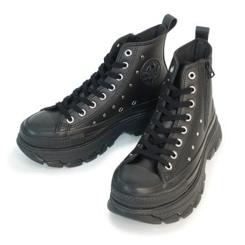 コンバース CONVERSE スニーカー シューズ 厚底 ハイカット メンズ レディース オールスター レックウエーブ SY SA Z HI クロムブラック ALL STAR TREKWAVE