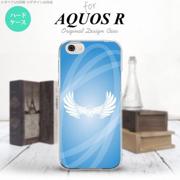 【SH03J】【スマホケース/スマホカバー】【アクオス R】SH03J スマホケース AQUOS R SH-03J カバー アクオス R 翼(光) 青 nk-sh03j-463【メール便送料無料】