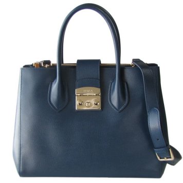 フルラ FURLA メトロポリス トートバッグ ハンドバッグ Mサイズ 1007227 ATLANTICO ネイビー BML2 ARE 32R 送別会 誕生日 結婚祝い 結婚式 高級 父の日 母の日 即日発送 敬老の日