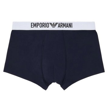 エンポリオアルマーニ：BASIC MICROFIBER ボクサーパンツ (アルマーニ・ブルー)[ボクサーパンツ/ 男性下着/ メンズインナー/人気ブランド/おすすめギフト/誕生日プレゼント/メンズファッション]