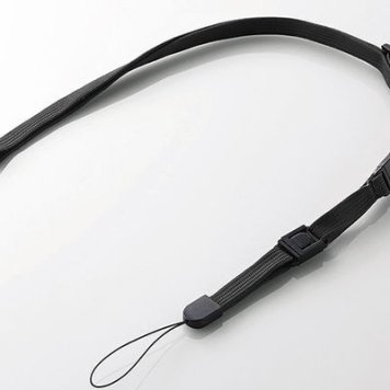 エレコム 【メール便での発送商品】スマートフォン用ネックストラップ P-STN01BK