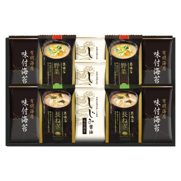 マルコメフリーズドライみそ汁&有明海産味付海苔セット  ／お吸い物 和風惣菜 惣菜・レトルト 食品 敬老の日 プレゼント ギフト お彼岸 お供え 秋 2026 送料無料 ギフト プレゼント プチギフト 内祝い 快気祝い 出産祝い 結婚祝い 引出物 新築祝い お返し