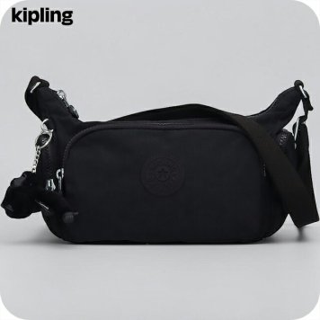 キプリング ショルダーバッグ レディース ブランド Kipling ガベット S ロゴ ワンポイント 無地 KI8115-P39 Black Noir 黒