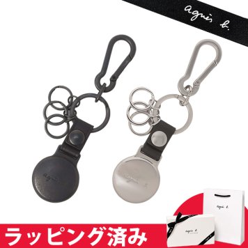 アニエスベー Airtagキーホルダー メンズ メタル ギフト agnesb.VOYAGE ボヤージュ