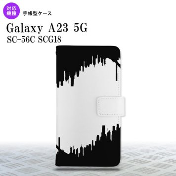 Galaxy A23 GalaxyA23 手帳型スマホケース カバー ホラー 黒 2022年 10月発売 nk-004s-a23-dr194