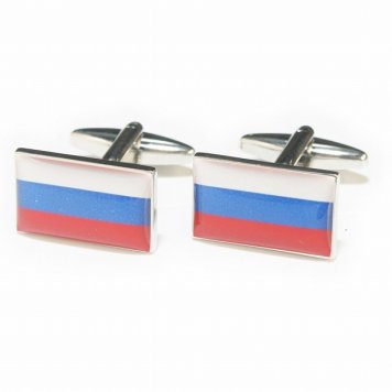 鎌倉カフス工房 ロシア国旗 カフスボタン・カフリンクス メンズ  ew134 結婚式 旦那 プレゼント ギフト 彼氏 父の日 誕生日プレゼント