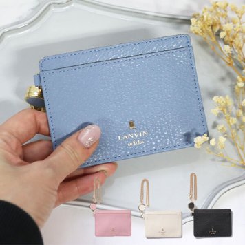 ランバンオンブルー リール付きパスケース レディース LANVIN en Bleu メラニー 牛革 483226 喜ばれるギフト