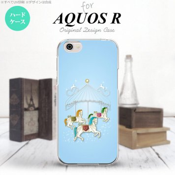 【SH03J】【スマホケース/スマホカバー】【アクオス R】SH03J スマホケース AQUOS R SH-03J カバー アクオス R メリーゴーランド 青 nk-sh03j-312【メール便送料無料】