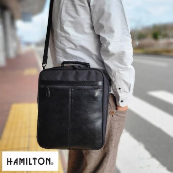 HAMILTON 2way Box型 縦型ショルダーバッグ