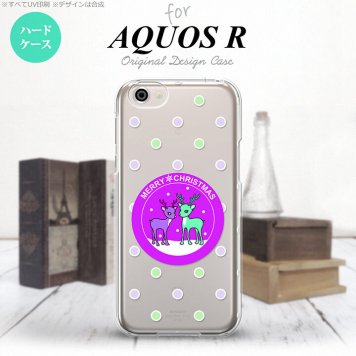 【SH03J】【スマホケース/スマホカバー】【アクオス R】SH03J スマホケース AQUOS R SH-03J カバー アクオス R トナカイワッペン 紫 nk-sh03j-623【メール便送料無料】