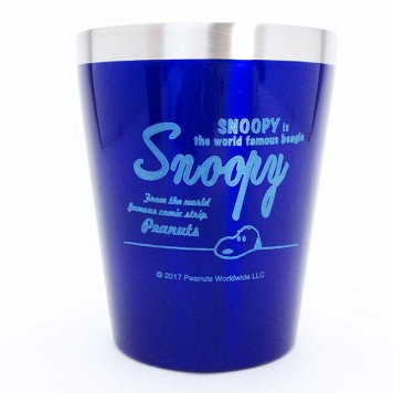 ＰＥＡＮＵＴＳ スヌーピー ステンレスタンブラー デスクフェイス ＢＬ スヌーピー タンブラー ブルー ３３０ｍｌ （ＭＣＳＮ）