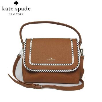 ケイト・スペード アウトレット kate spade ショルダーバッグ WKRU5485-229 coralie / sheffred street レザー ロングショルダー付き 2WAY トート warm cognac(229):ブラウン系×ブラック×オフホワイト系【RCP】【楽天カード分割】【レディース】