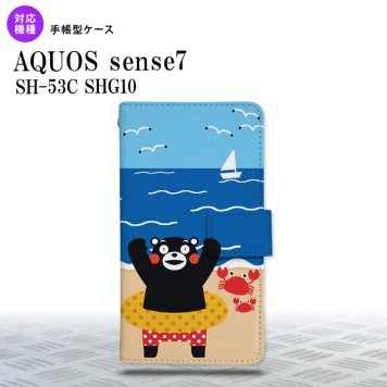 sense7 sense7 手帳型スマホケース カバー くまモン 夏 2022年 11月発売 nk-004s-sens7-drkm04