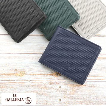 青木鞄 la GALLERIA 二つ折り財布 小銭入れあり Fumo
