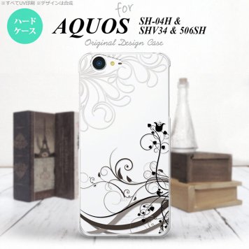 【SH04H】【スマホケース/スマホカバー】【アクオス ゼータ】SH04H スマホケース AQUOS ZETA SH04H カバー アクオス ゼータ 草 黒 nk-sh04h-1628【メール便送料無料】