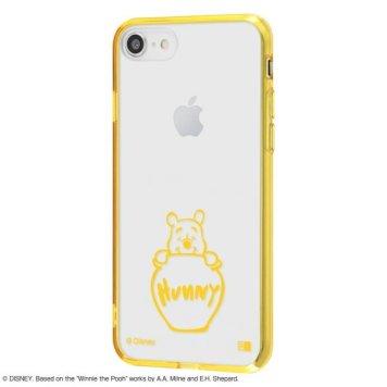 iPhone SE(第2世代)/8/7 『ディズニーキャラクター』/ハイブリッドケース Charaful/プー ※送料無料(ポスト投函)