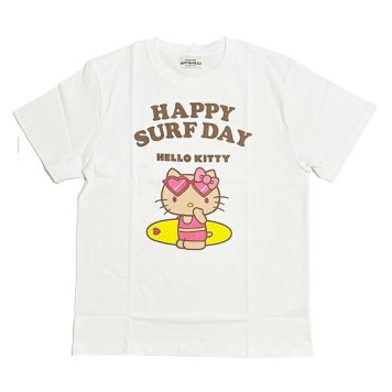 サンリオ 日焼け キティ 半袖Tシャツ(S) サーフ アパレル Sanrio