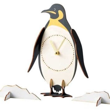 セトクラフト クロックパズル ペンギン 木製 置時計 組み立て 工作キット 動物 子供 知育玩具 インテリア 雑貨 おしゃれ プレゼント ギフト 大人 趣味 クラフト パズル時計