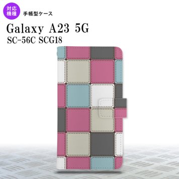 Galaxy A23 GalaxyA23 手帳型スマホケース カバー パッチワーク ミックス 2022年 10月発売 nk-004s-a23-dr1672