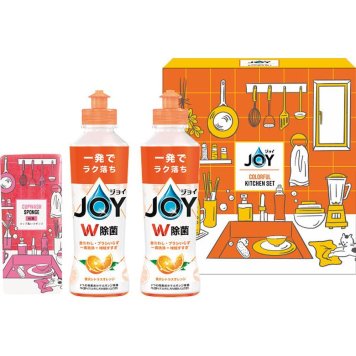 お中元 お返し 内祝い ギフト洗剤 ジョイカラフルキッチンセットCLFB-8  プチギフト 新築 お礼 引越し 志 仏事