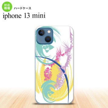 iPhone13mini iPhone13 mini ケース ハードケース アート 白 黄  nk-i13m-1264