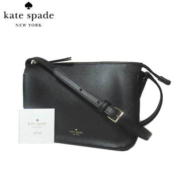 ケイト・スペード ブティック kate spade ショルダーバッグ PXRUA067 レザー vel / holiday lane 斜め掛け ポシェット black(001):ブラック