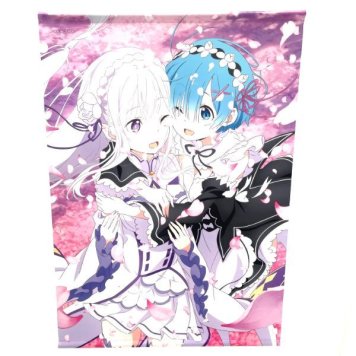 Re:ゼロから始める異世界生活 エミリア&レム B2 タペストリー 72.8×51.5(cm) 日本製